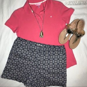 *SOLD* Recreation Peach & Black Printed Shorts